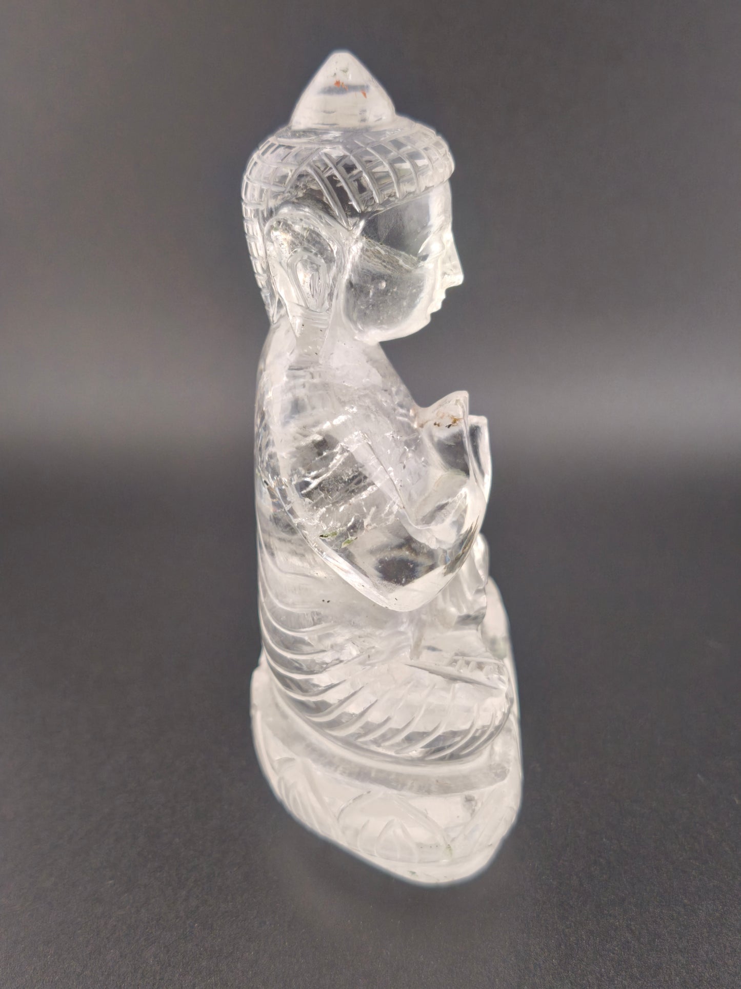 Bouddha Statue en Cristal de Roche