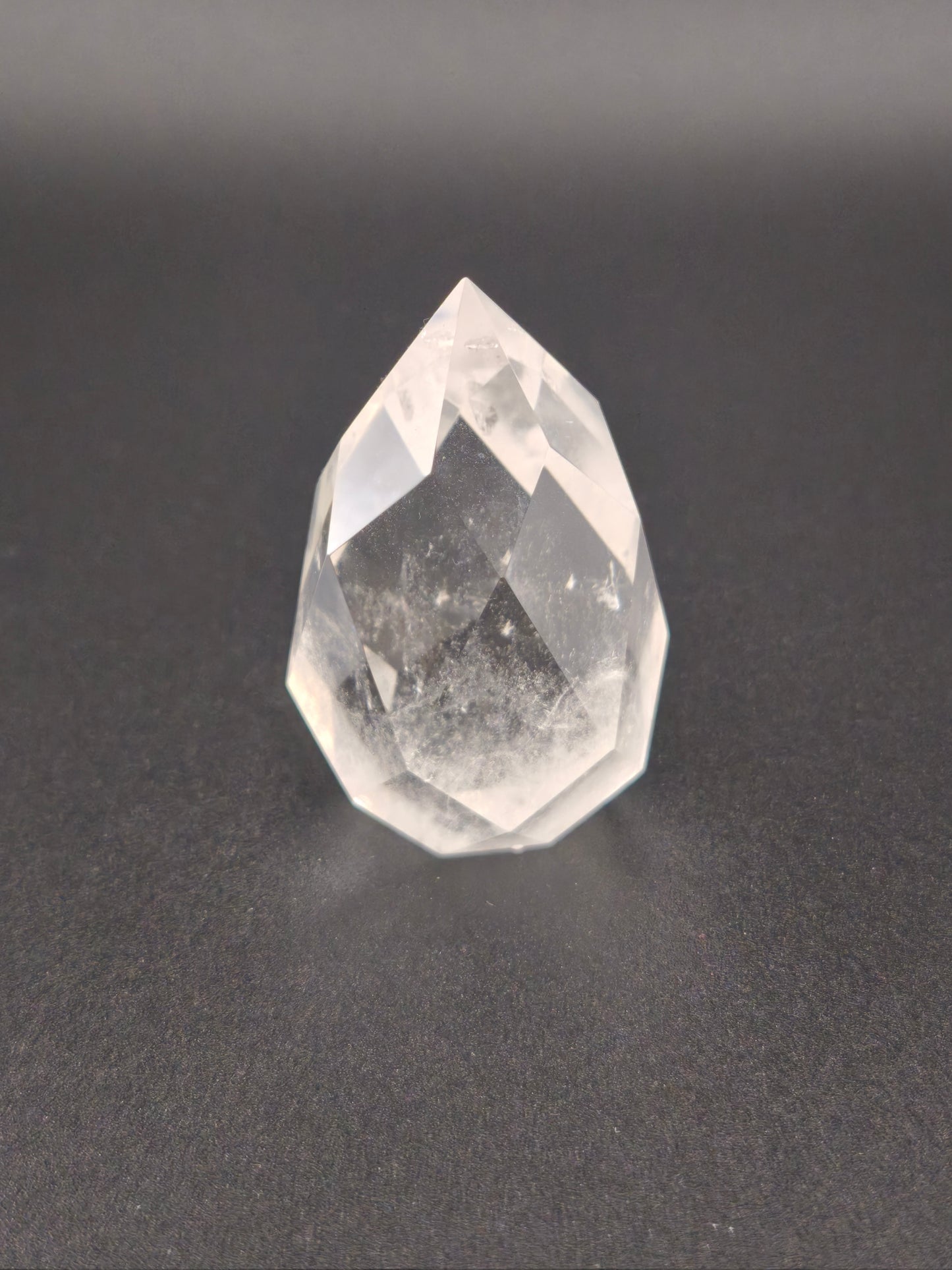 Pointe facettée en Cristal de Roche