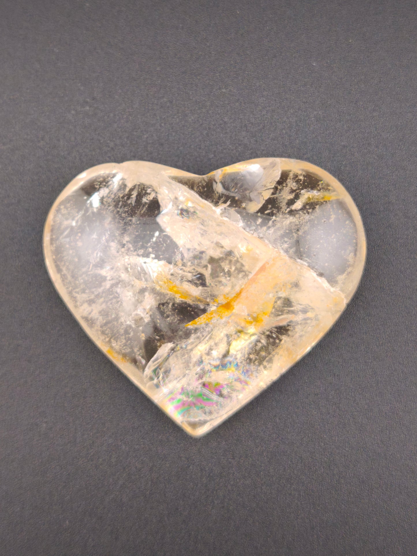 Cœur en Cristal de Roche