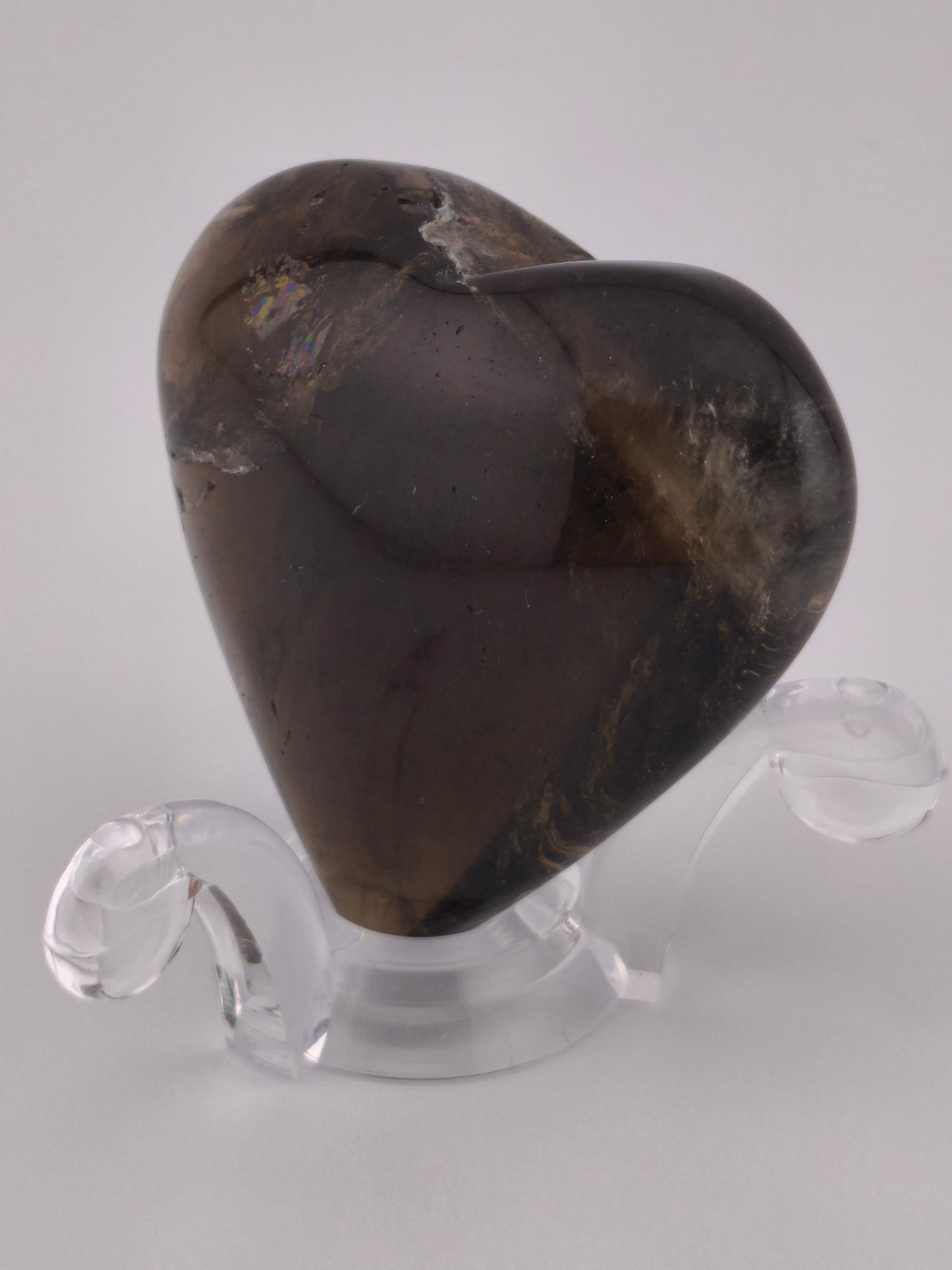 Cœur en Quartz Fumé