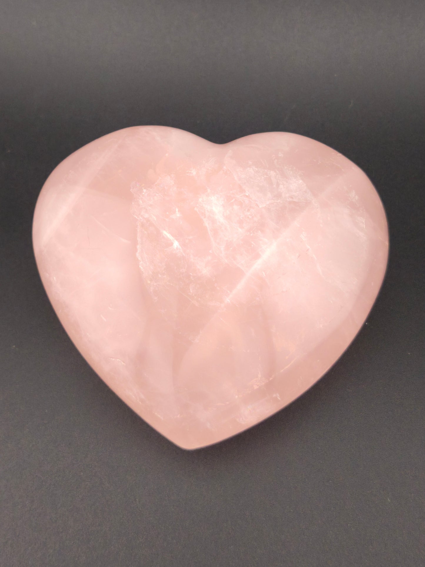 Cœur en Quartz Rose Grand Modèle