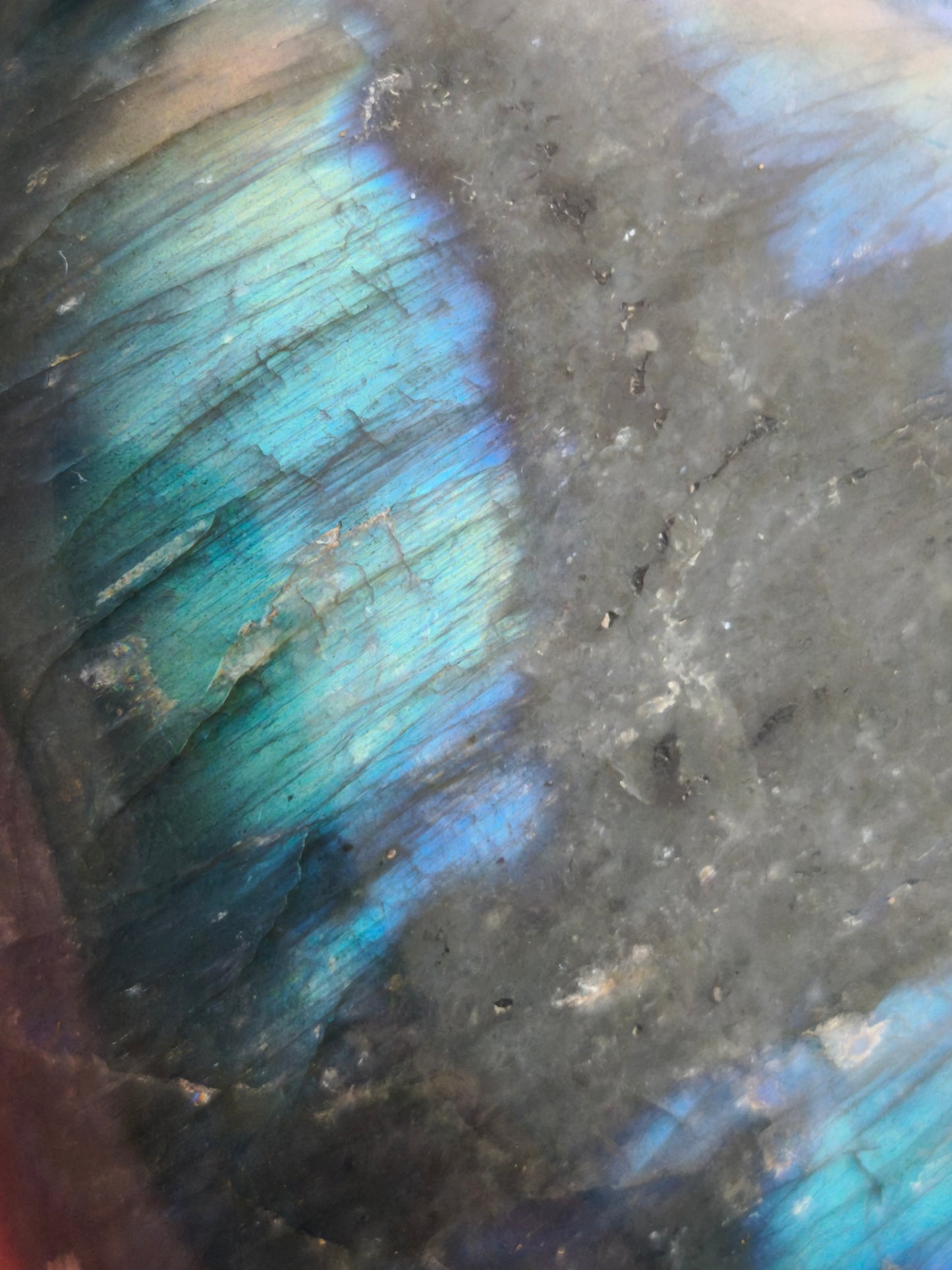 Coeur en Labradorite Moyen Modèle