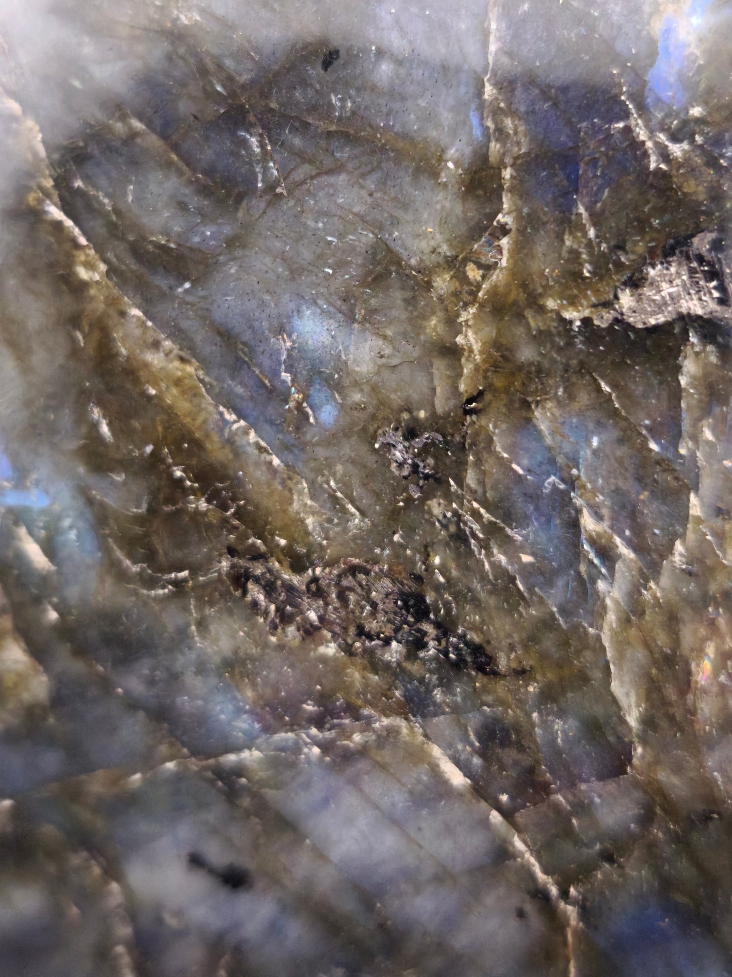 Cœur en Labradorite Grand Modèle