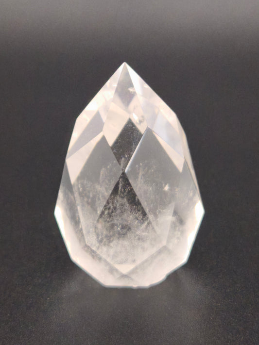Pointe facettée en Cristal de Roche