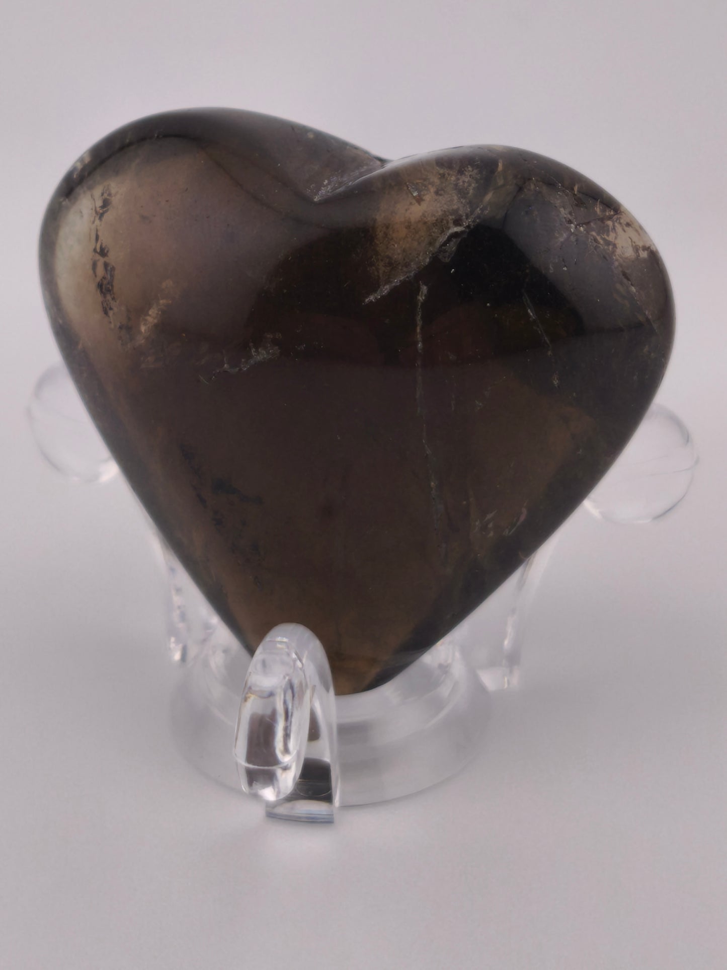 Cœur en Quartz Fumé