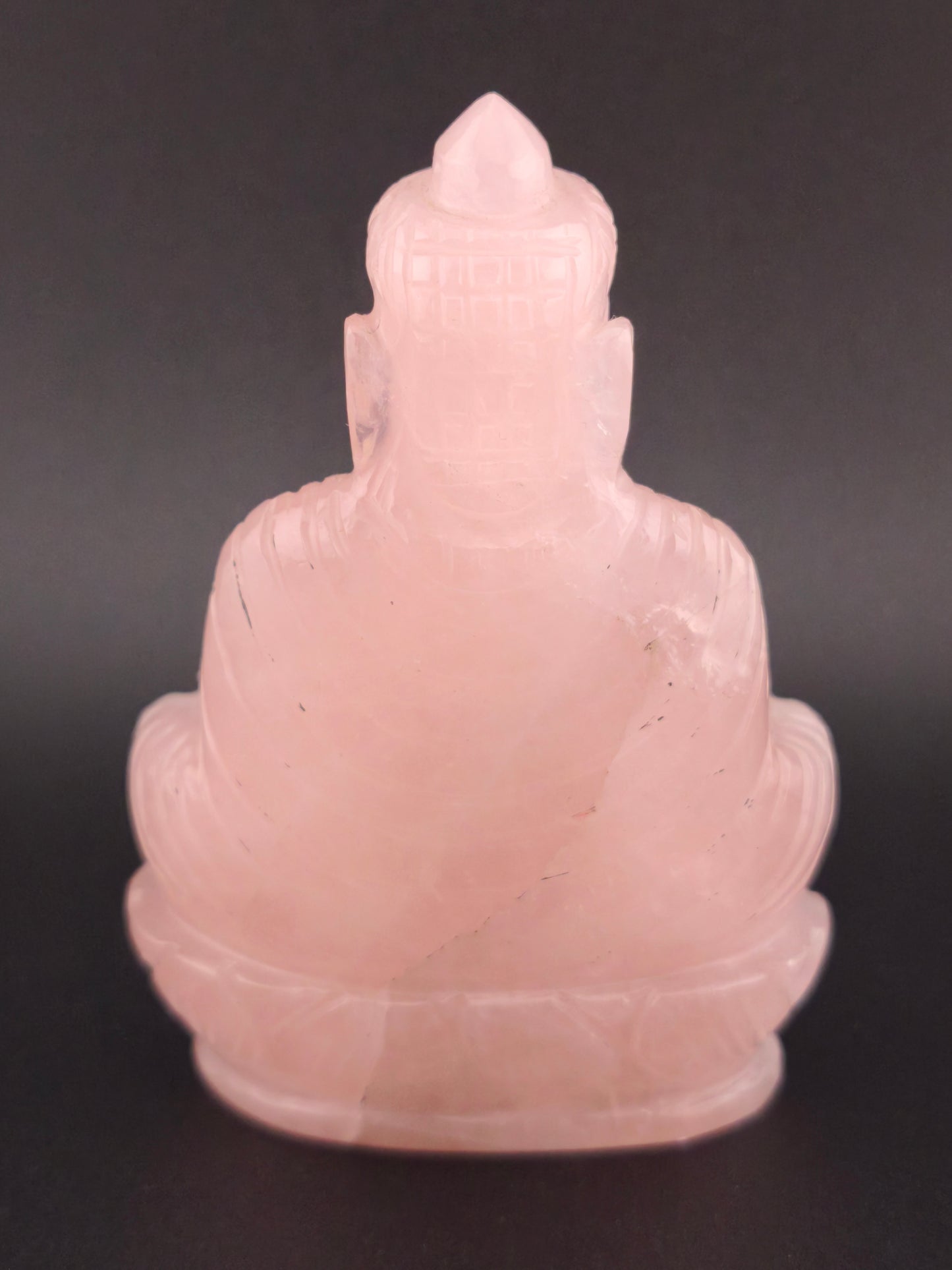 Bouddha en Quartz Rose