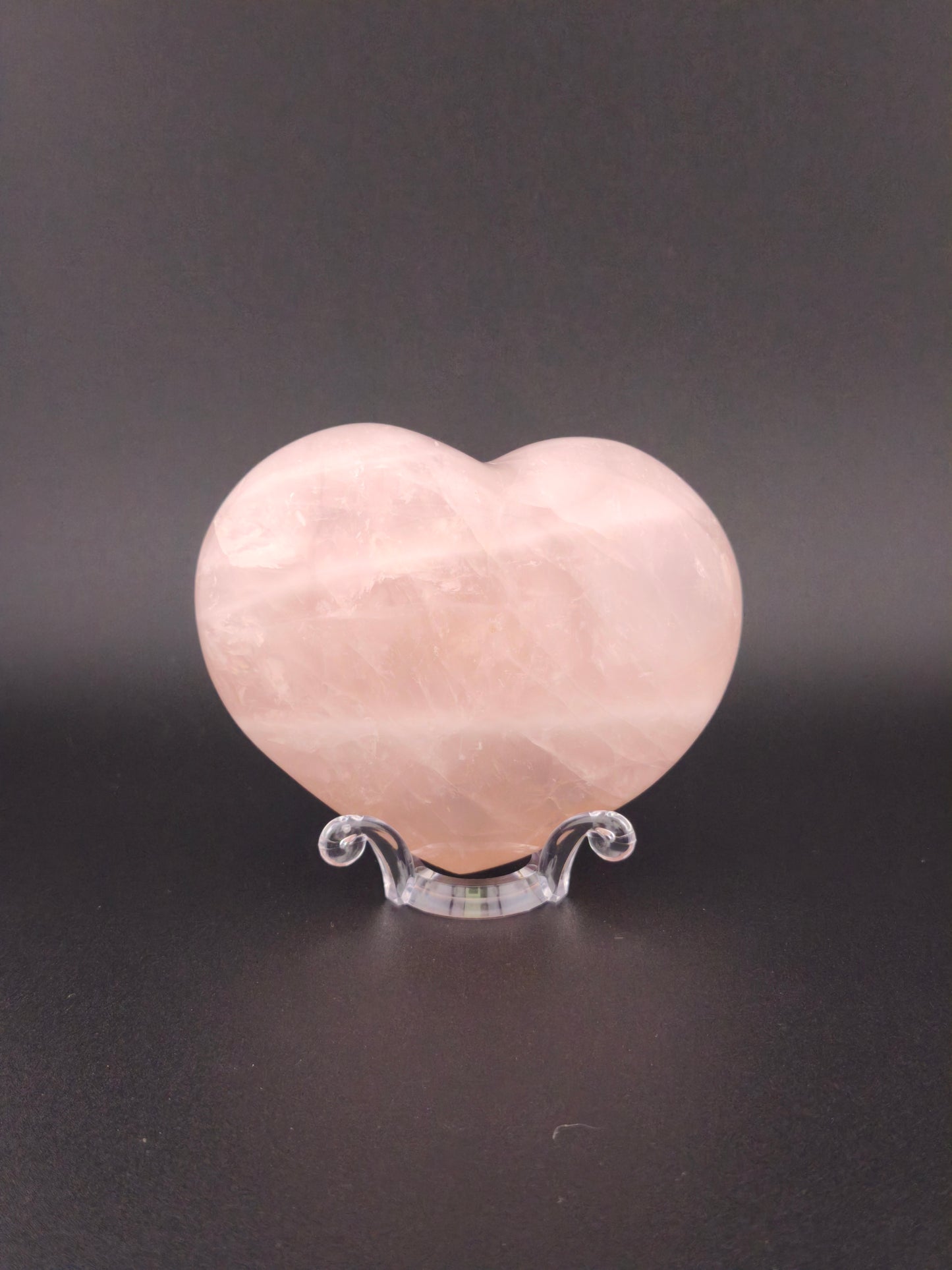 Cœur Quartz Rose Grand Modèle