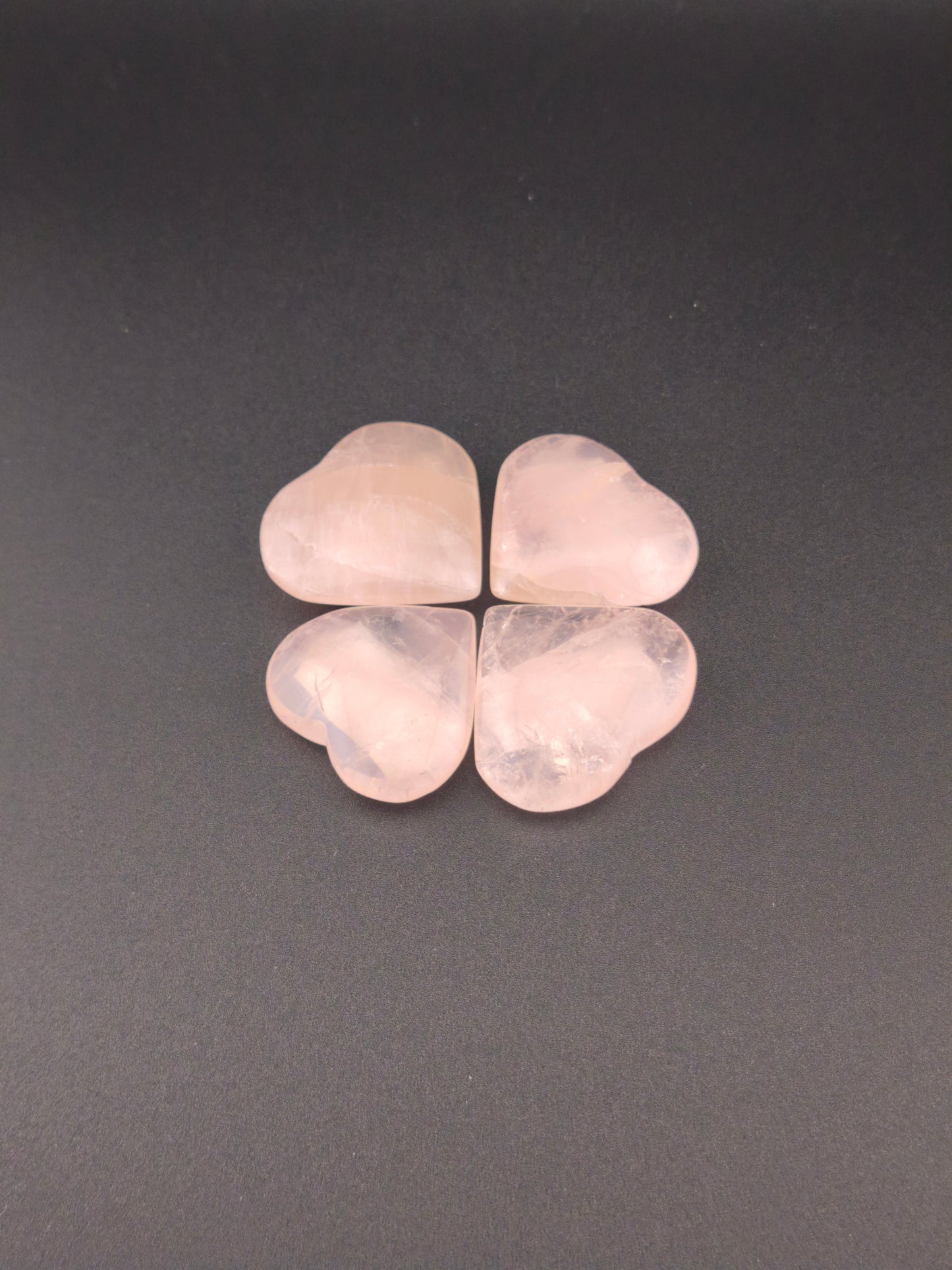 Mini Cœur en quartz Rose