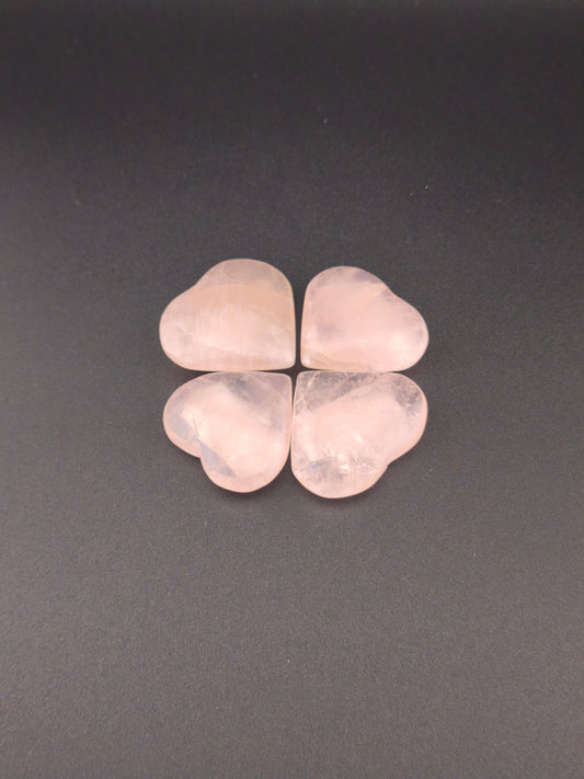 Mini Cœur en quartz Rose