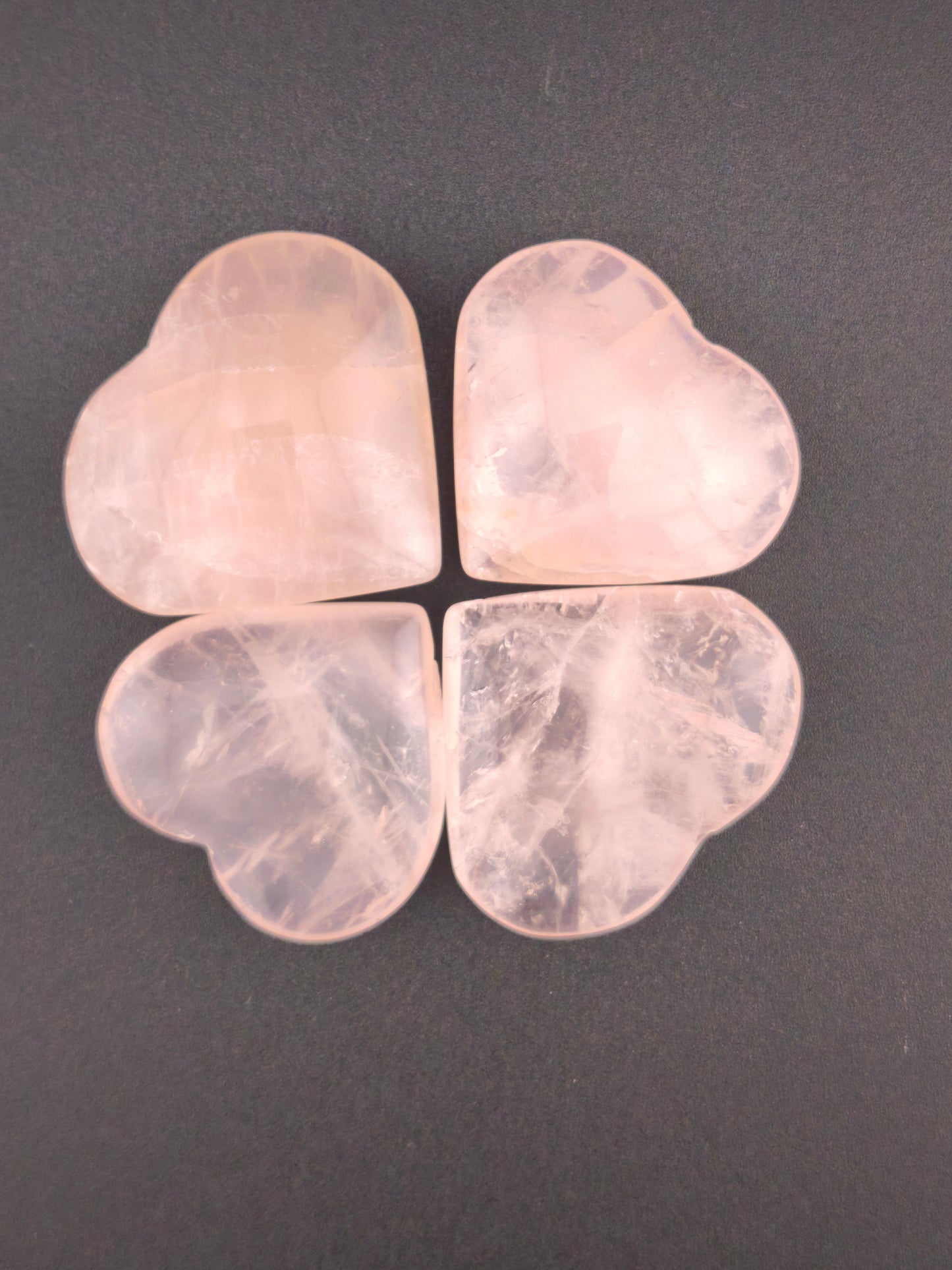 Mini Cœur en quartz Rose