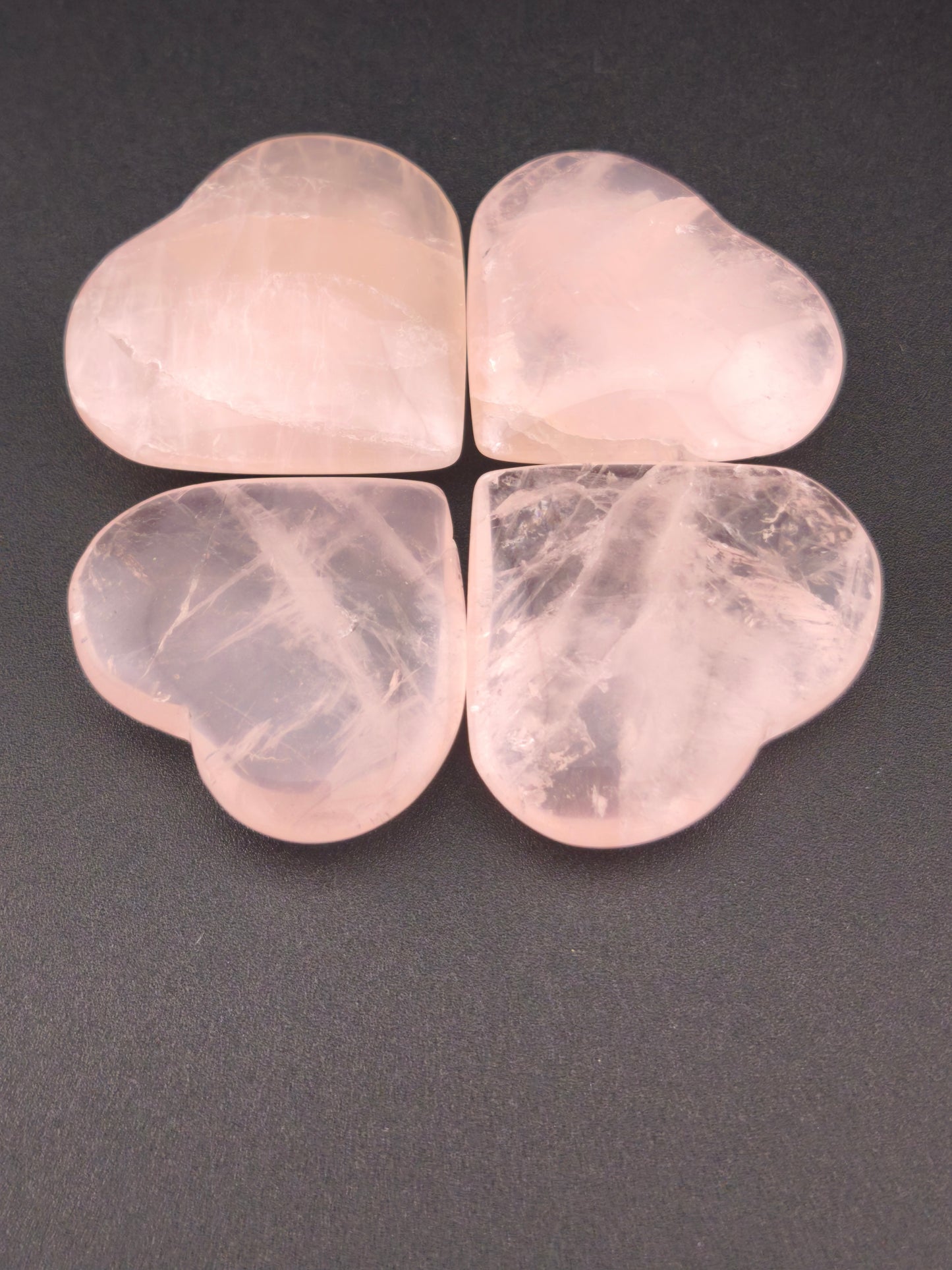 Mini Cœur en quartz Rose