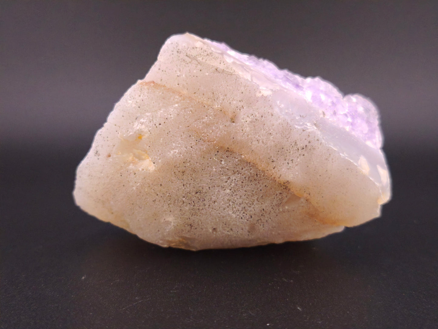 Druse d' Améthyste sur Agate