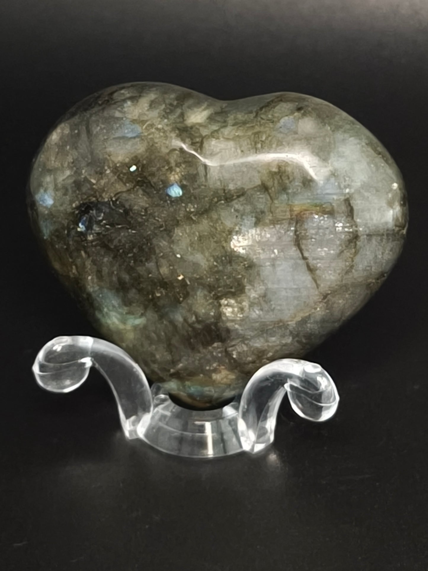 Cœur en Labradorite Petit Modèle