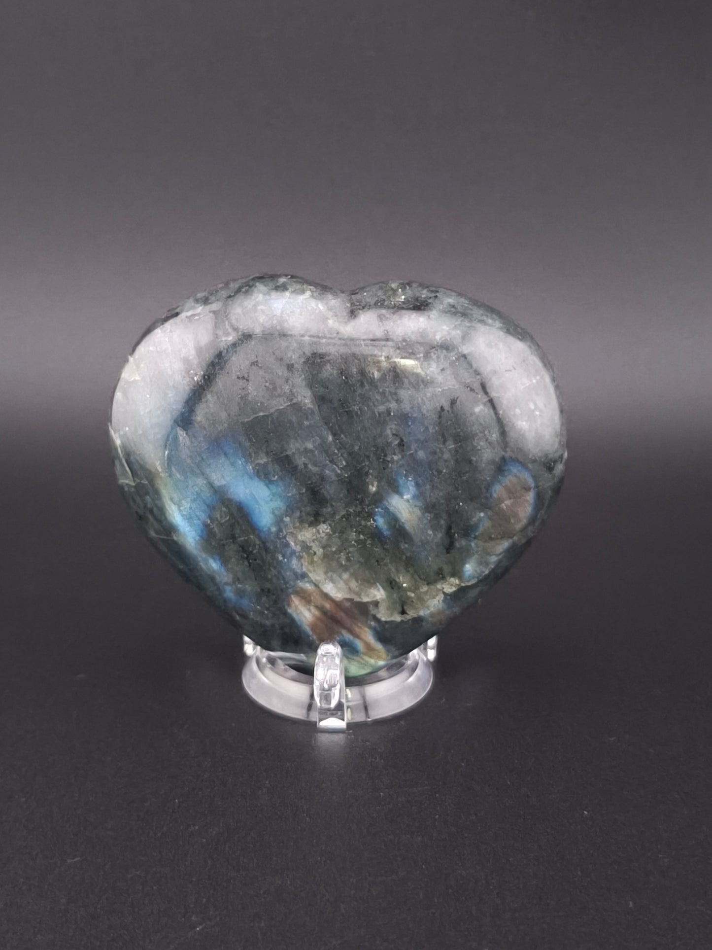 Coeur en Labradorite Moyen Modèle