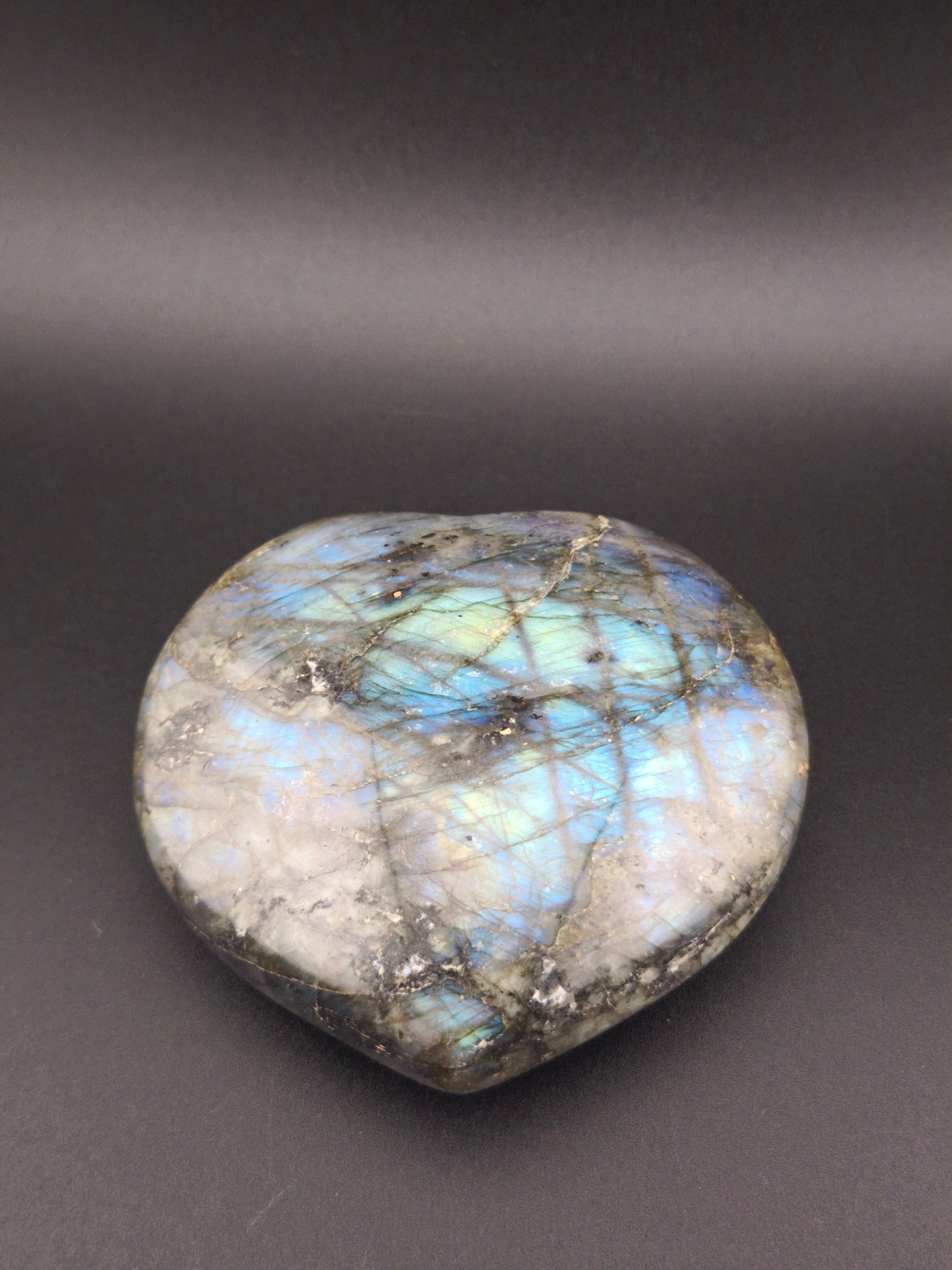 Cœur en Labradorite Grand Modèle